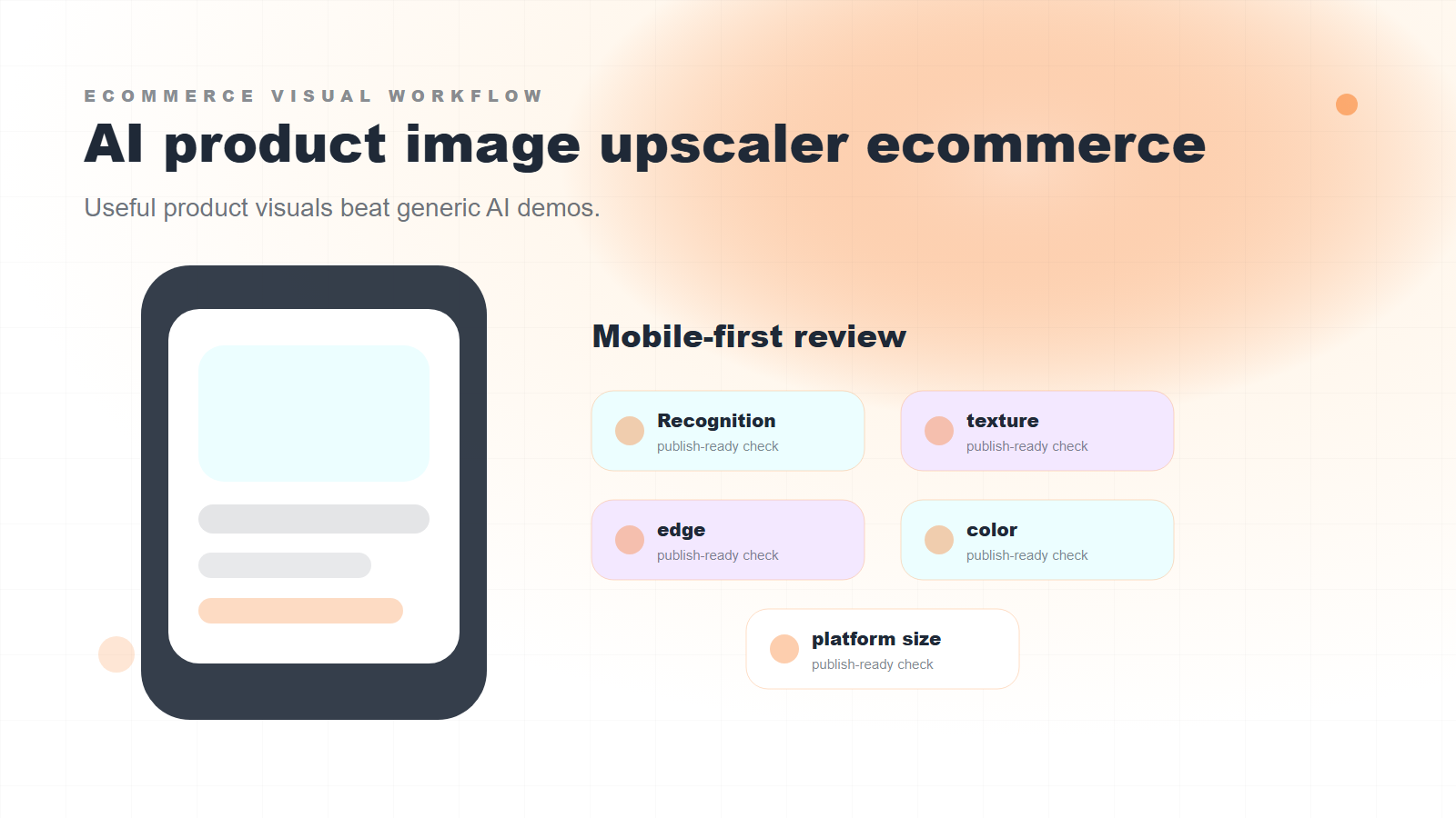 Workflow for fixing pixelated product photos with enhancement or reshoot decision