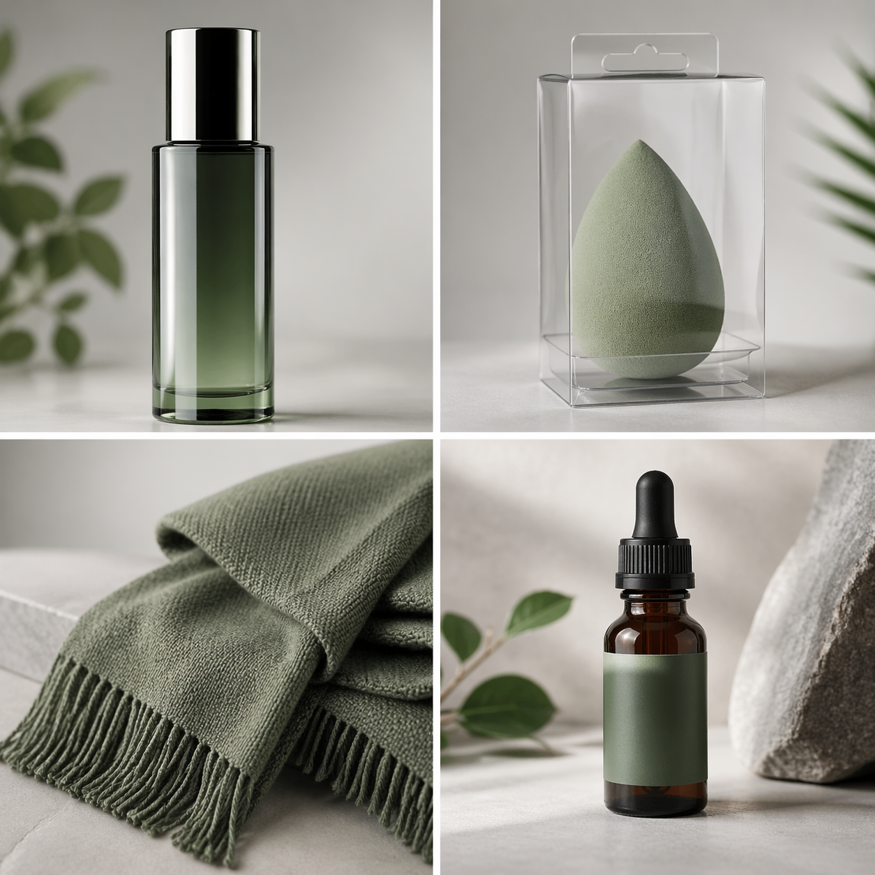 Hard product image retouching test set including reflective, transparent, textured, and small-label ecommerce products