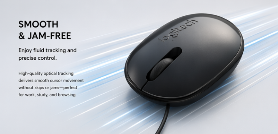 Amazon PDP image stack example with a product feature visual for smooth and jam-free mouse tracking