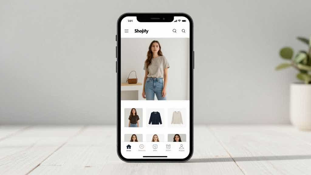 Shopify product page image workflow desk with product gallery wireframe, mobile preview, AI scene variations, ad creative concepts, detail closeups, and QA checklist