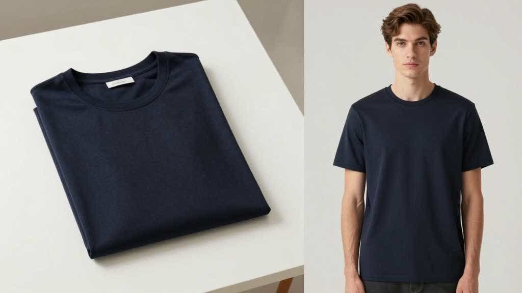 Flat lay garment and AI model-image workflow for ecommerce clothing sellers