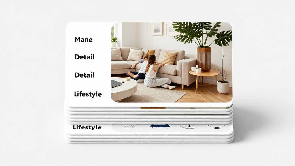 Amazon listing image generator plan showing the job of each gallery slot in a 7 image stack